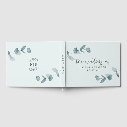 ガーデングラデーションフローラフランスのピンクピーニー結婚ズ ゲストブック (全面)