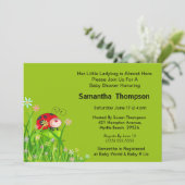 ガーデングラフィックの可愛い赤いテントウムシ 招待状 (スタンド正面)