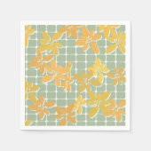 ガーデングリーンナプキン スタンダードカクテルナプキン (正面)