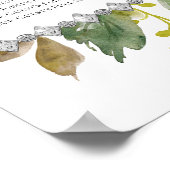 ガーデングリーンリーボホユーカリプトゥスミント座席表 ポスター (角)