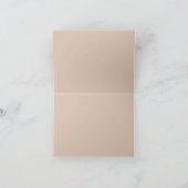 ガーデングリーン - ソフトピンクのバラの感謝 サンキューカード (内部)