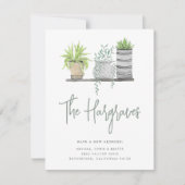 ガーデングロウンモダンドグリーン植物移動 案内状 (正面)