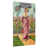 ガーデングローフラワーウーマンアートアンティーク クリップボード (右)