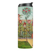 ガーデングローフラワーウーマンアートアンティーク タンブラー (回転左)