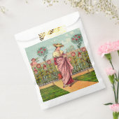 ガーデングローフラワーウーマンアートアンティーク フェイバーバッグ (封をした状態)