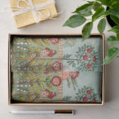 ガーデングローフラワーウーマンアートアンティーク 薄葉紙 (ギフト)