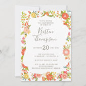 ガーデングローリーベビーシャワー招待状 招待状 (正面)