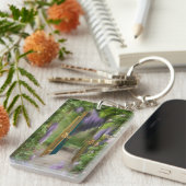 ガーデンゲートと藤 キーホルダー (正面右)