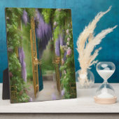 ガーデンゲートと藤 フォトプラーク (側面)