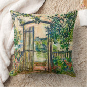 ガーデンゲートアットヴェテウイルクロードモネファインアート クッション (ブランケット)