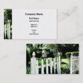 ガーデンゲート – プラチナ仕上げ 名刺 (正面/裏面)