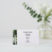 ガーデンゲート – プラチナ仕上げ 名刺 (スタンド正面)