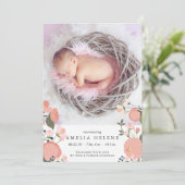 ガーデンゲート |赤面フローラの誕生発表 案内状 (スタンド正面)