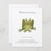 ガーデンコレクション·カエル 招待状 (正面/裏面)