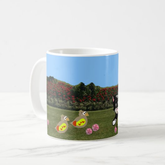 ガーデンコーヒーマグの動物 コーヒーマグカップ (正面左)