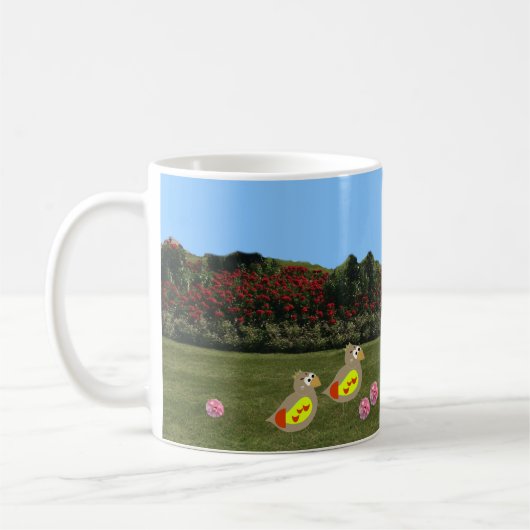 ガーデンコーヒーマグの動物 コーヒーマグカップ (左)