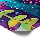 ガーデンサイケデリック – ウィムジー開花 ポスター (角)