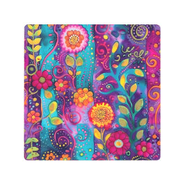 ガーデンサイケデリック – ウィムジー開花 メタルプリント