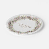 ガーデンサマーガールベビーシャワー紙プレート ペーパープレート (アングル)