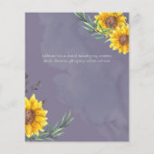 ガーデンサンフラワーパープルボ素朴ホ結婚ズ (裏面)