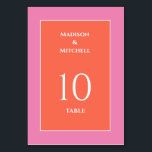 ガーデンサンライズピンクオレンジウォーター結婚カラー テーブルナンバー<br><div class="desc">あなたの結婚式招待状スイートは、このカラフルの熱帯の水の色のスタイリッシュ夕日や日の出のデザインと同じようにトレンディーと大きな日であることを確認しなさい。春や夏の庭の日の出や夏の庭に最適な選択結婚は、ピンクとオレンジの色はステートメントを作ることが保証されている。今日の結婚式招待状スイートを注文結婚し、あなたの計画を少し簡単にする。</div>