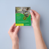 ガーデンサービスと造園サービス チラシ (手)