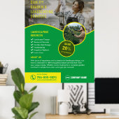 ガーデンサービスと造園サービス ポスター (ホームオフィス)