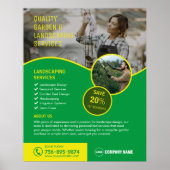 ガーデンサービスと造園サービス ポスター (正面)