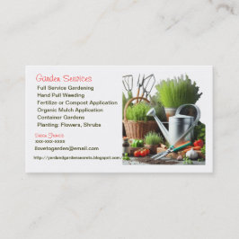 ガーデンサービス/庭師の名刺 名刺