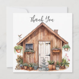 ガーデンシェッドハッピープレイス |植物 |噴水 サンキューカード