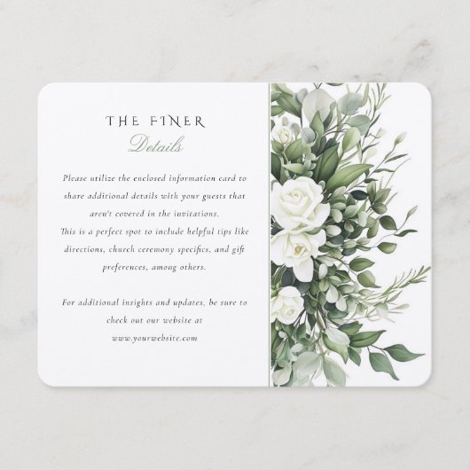 ガーデンシック結婚の情報エンクロージャカード エンクロージャーカード (正面)