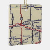 ガーデンシティKSヴィンテージマップ セラミックオーナメント (右)