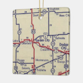 ガーデンシティKSヴィンテージマップ セラミックオーナメント (左)