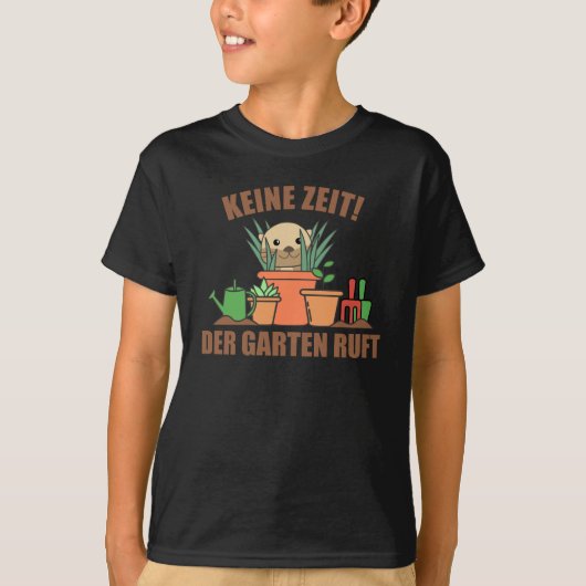 ガーデンシャツスイートオッター花植物 Tシャツ (正面)