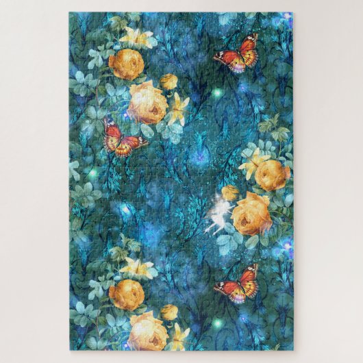 ガーデンシリーズの妖精デザイン11 ジグソーパズル (縦)