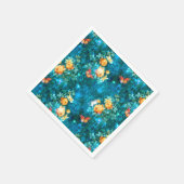 ガーデンシリーズの妖精デザイン11 スタンダードカクテルナプキン (角)