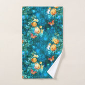 ガーデンシリーズの妖精デザイン11 バスタオルセット (ハンドタオル)