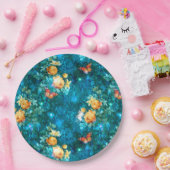 ガーデンシリーズの妖精デザイン11 ペーパープレート (パーティー)