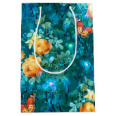 ガーデンシリーズの妖精デザイン11 ミディアムペーパーバッグ (正面)