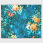 ガーデンシリーズの妖精デザイン11 ラッピングペーパー (フラット)