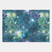 ガーデンシリーズの妖精デザイン1 ラッピングペーパーシート (正面3)