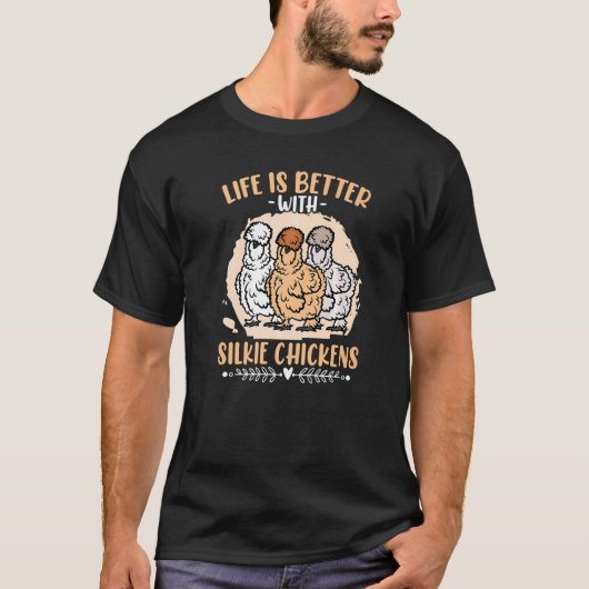 ガーデンシルキーチキン Tシャツ (正面)