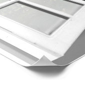 ガーデンシーンフェイクウィンドウビュー3D ポスター (角)