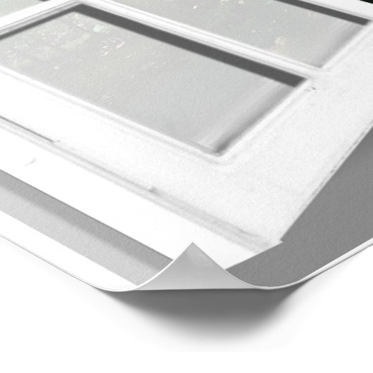 ガーデンシーンフェイクウィンドウビュー3D ポスター (角)