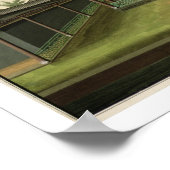 ガーデンシーン， c.1820-40 (紙付き) 2 ポスター (角)