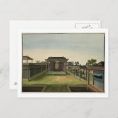 ガーデンシーン, c.1820-40 (紙付き) 2 ポストカード (正面/裏面)