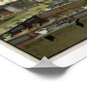 ガーデンシーン、c.1820-40(紙付き) 4 ポスター (角)