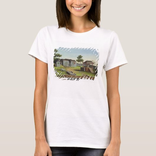 ガーデンシーン, c.1820-40 (紙付/c) 3 tシャツ (正面)