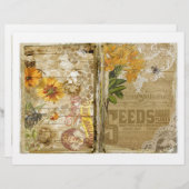 ガーデンジャンクジャーナルスクラップブック紙 (正面/裏面)