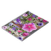 ガーデンジャーナル ピンクペチュニア 春の花 ノートブック (左側)
